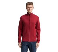 Tom Tailor Herren 1047571 Strickjacke Aus Baumwolle, 39096 - Coach Red Melange, S EU