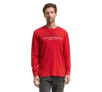 Tom Tailor Herren 1047769 Langarmshirt mit Logo-Print (1er Pack)