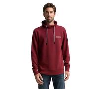 TOM TAILOR Herren 1047799 Snood Sweatshirt mit Logo-Details, 39419-Red Navy Grindle Structure, M