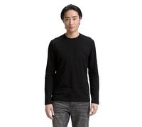 Tom Tailor - Slim Fit Langarmshirt mit Stretch black - Gr. - XL