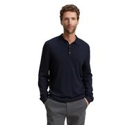 TOM TAILOR Herren 1048007 Strick-Poloshirt aus Viskose, 13160-Knitted Navy Melange, S