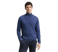 Tom Tailor - Rollkragenpullover aus Baumwolle ocean blue melange - Gr. - XXXL