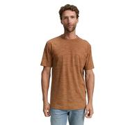 TOM TAILOR Herren 1048082 T-Shirt, 38794-Cognac Yarn Dye Inject, M