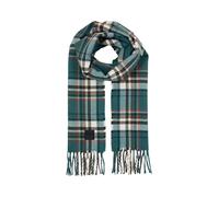 TOM TAILOR Herren 1048086 Schal mit Fransen, 38514-Green Multicolor Check, One Size