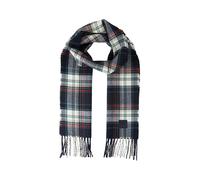 Tom Tailor Herren Schal mit Fransen – Navy Multicolor Check – One Size