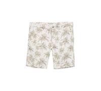 TOM TAILOR Herren 1048199 Bermuda Shorts, 37971 - Off White Stripe Palm Design, 46 Große Größen EU