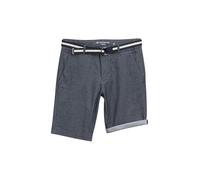 TOM TAILOR Herren 1048226 Bermuda Shorts, 35165 - Navy White Quilted Dobby, 28 EU