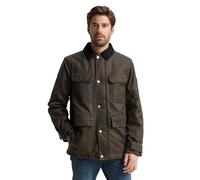 Tom Tailor - Feldjacke mit aufgesetzten Taschen dark brown melange - Gr. - XXL