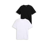 Tom Tailor Herren T-Shirt Doppelpack 14297 Rundhals Baumwolle Weiß 3XL