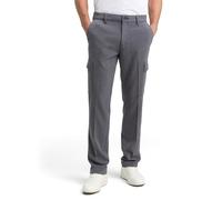 TOM TAILOR Herren 1048452 TTTAPERED Cargo Hose, 10617 - Black Grey Melange, 33W / 32L EU