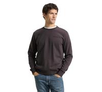 TOM TAILOR Herren 1048603 Sweatshirt Mit Rundhalsausschnitt, 10899 - Tarmac Grey, XXL EU