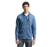 TOM TAILOR Herren 1048637 Hoodie Sweatjacke, 39296 - Blue White Blue Fine Stripe, L EU