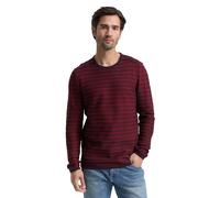 TOM TAILOR Herren 1048709 Strickpullover Mit Rundhalsausschnitt, 39198 - Red Navy Stripe, L EU