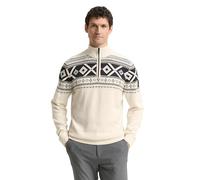 Tom Tailor Strickpullover Fair-Isle Troyer Offwhite Herren Größe L
