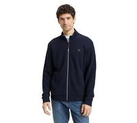 Tom Tailor - Sweatjacke mit Logo-Badge sky captain blue - Gr. - L