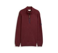Tom Tailor Herren 1050726 Plus Size - Troyer Strickpullover mit RIPP-Details (1er Pack)