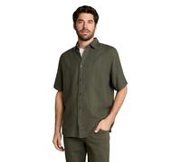 Tom Tailor - Comfort Fit Kurzarmhemd aus Baumwolle grün - Gr. - L