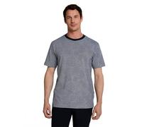 Tom Tailor Herren Jacquard‑T-Shirt – Navy mit Leaf‑Jacquard – Größe XL