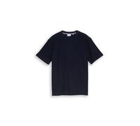 Kurzarmshirt TOM TAILOR, Herren, Gr. M, sky captain blau, Single Jersey, Obermaterial: 80% Baumwolle, 20% Polyester, unifarben, regular fit hüftbedeckend, Rundhals, Shirts Kurzarmshirt, unifarben (232