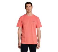 Kurzarmshirt TOM TAILOR, Jungen, Gr. 3XL, orange rot, Single Jersey, Obermaterial: 60% Baumwolle, 40% Polyester, meliert, regular fit hüftbedeckend, Rundhals, abgesteppte Kante, Shirts, Sommershirt mi