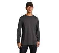 Tom Tailor Herren Basic Langarmshirt Tarmac Grau 100% Baumwolle Single Jersey Regular Fit XL