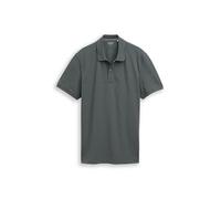 Tom Tailor Poloshirt Regular Fit 60/40 Baumwoll-Mix Grau (schwarzest olive) XXL
