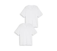 Tom Tailor Herren 1053108 Plus Size - T-Shirts mit V-Ausschnitt im 2er-Pack