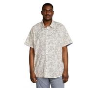 Tom Tailor - Plus Size - Kurzarmhemd mit Muster off white irregular design - Gr. - 3XL