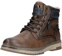 Schnürstiefelette TOM TAILOR "Tom Tailor Stiefelette Lederimitat", Damen, Gr. 43, mokka, Lederimitat, Schuhe Schnürstiefelette (18492422-43) mokka