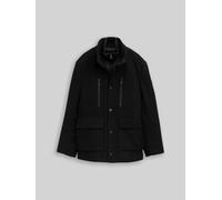 TOM TAILOR Herren 2-in-1 Wolljacke mit abnehmbarem Einsatz, schwarz, Uni, Gr. S