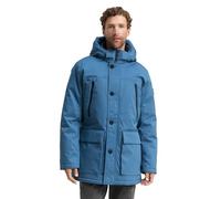 TOM TAILOR Herren Arctic Parka mit abnehmbarer Kapuze, blau, Uni, Gr. L