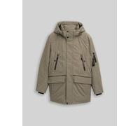 TOM TAILOR Herren Arctic Parka mit abnehmbarer Kapuze, grün, Uni, Gr. S