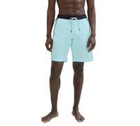TOM TAILOR Herren Basic Badehose mit Logo, caribbean turquoise, S