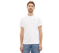 TOM TAILOR Herren Basic Crew-Neck T-Shirt, 20000 - White, XL