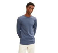 TOM TAILOR Herren Basic Strickpullover mit Crewneck, Langarm, Rundhalsausschnitt