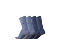 TOM TAILOR Herren Basicsocken 4er Pack - Baumwoll-Socken, Klassisch & Komfortabel, Mehrfarbig - Atmungsaktiv, Weich, Für Alltag & Business, Größe 43-46