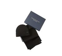 TOM TAILOR Herren Beanie Wollmütze & Schal im Set, 29999 - Black, OneSize