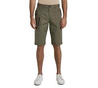 TOM TAILOR Herren Bermuda Shorts im Tech-Style 1016628, 13050 - Olive Night Green, 31