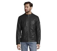 TOM TAILOR - Bikerjacke aus Kunstleder schwarz XXXL