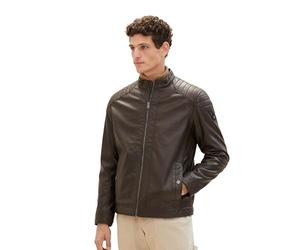 TOM TAILOR Herren Bikerjacke aus Kunstleder
