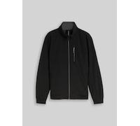 TOM TAILOR Herren Blouson Jacke mit verstaubarer Kapuze, schwarz, Uni, Gr. XXXL