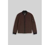TOM TAILOR Herren Bomberjacke aus wasserabweisendem Material, braun, Uni, Gr. XXXL