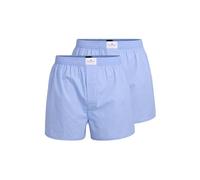 TOM TAILOR Web-Shorts 2er Pack blau-hell-Karo - XL