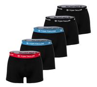 TOM TAILOR Herren Boxershorts, 5er Pack - Hip Pants, Trunks, X-lastic, Cotton Stretch Mehrfarbig L