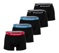 TOM TAILOR Herren Boxershorts, 5er Pack - Hip Pants, Trunks, X-lastic, Cotton Stretch Mehrfarbig L