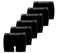 TOM TAILOR Herren Boxershorts, langes Bein | 3er Pack (DE/NL/SE/PL, Alphanumerisch, M, Regular, Regular, 6 x schwarz)