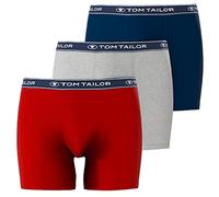 TOM TAILOR - Long Pants im Dreierpack mit Webbund red-medium-solid M/5