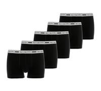 Boxershorts TOM TAILOR Gr. 8, schwarz (schwarz, dunkel, uni) Herren Unterhosen (41903801-8) schwarz, dunkel, uni