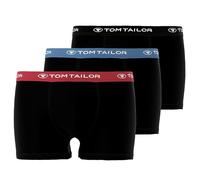 Boxershorts TOM TAILOR "Buffer", Herren, Gr. XXL, schwarz (schwarz, dunkel, uni), Single Jersey, Obermaterial: 95% Baumwolle, 5% Elasthan, unifarben, bequem, Unterhosen, weich, bequem, basic, eng, Log