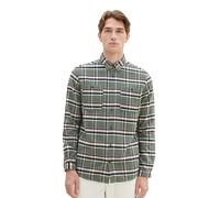 TOM TAILOR Herren Comfort Fit Karo-Hemd mit aufgesetzten Brusttaschen